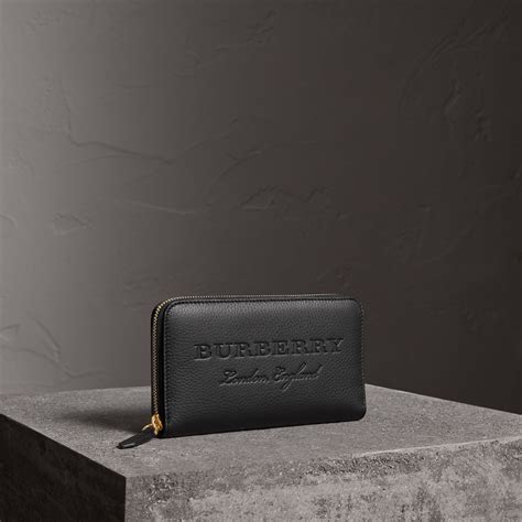 burberry embossed zip around wallet|Burberry outlet wallet.